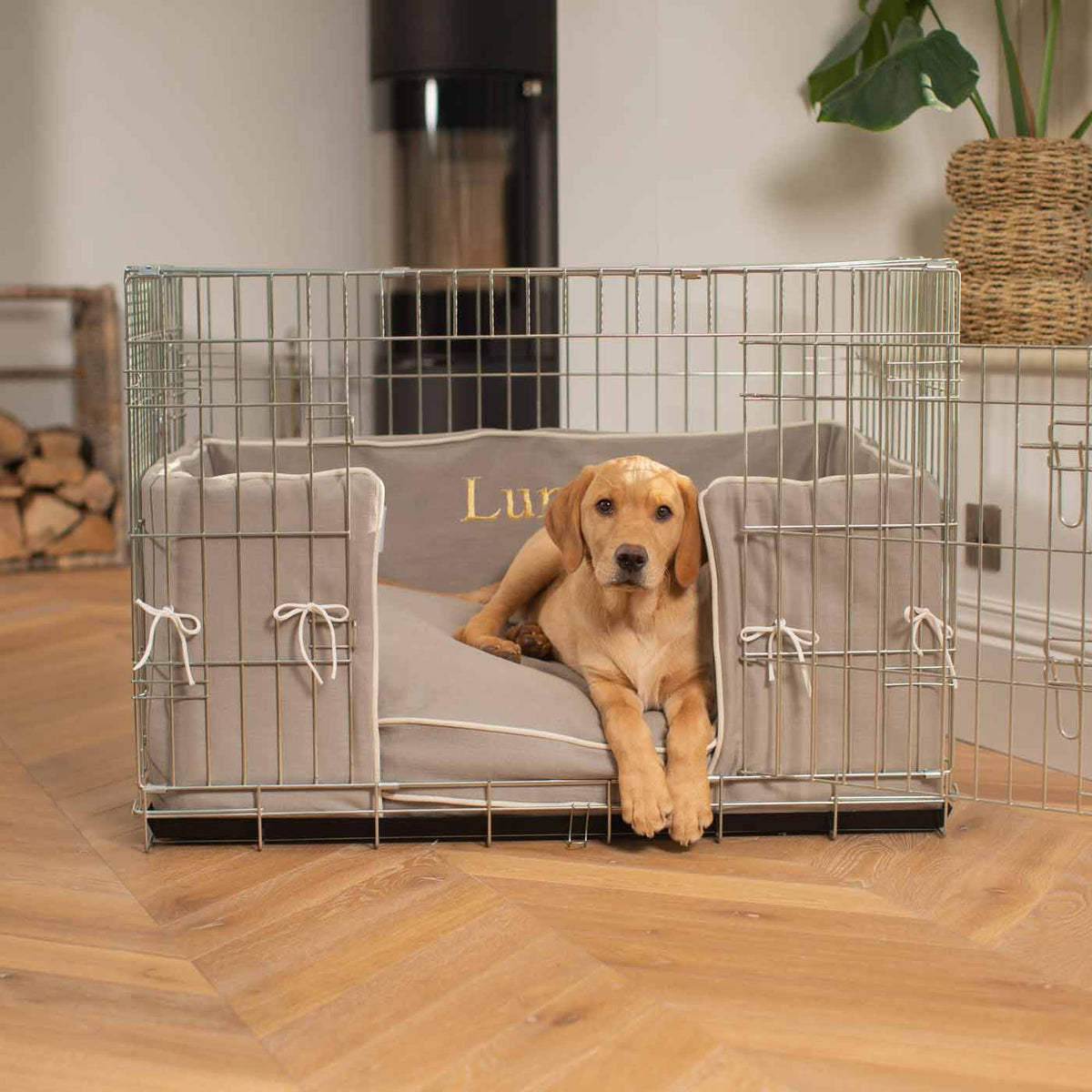 Dog Crate Bumper in Savanna Stone, view 9