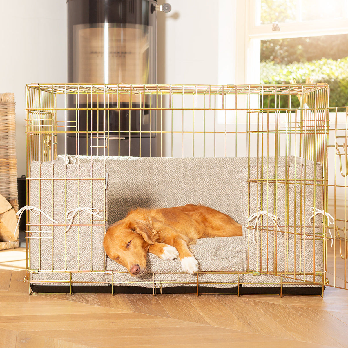 Dog Crate Bumper in Essentials Herdwick Pebble