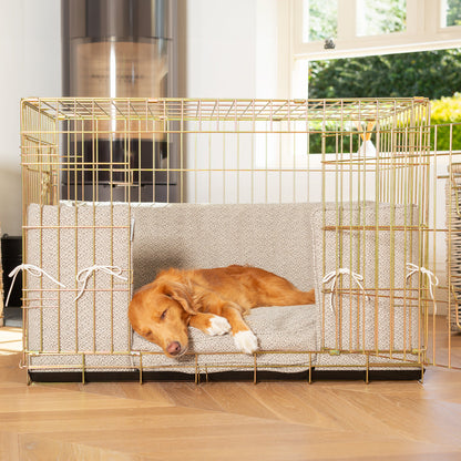 Dog Crate with Cushion & Bumper in Essentials Herdwick Pebble, view 7