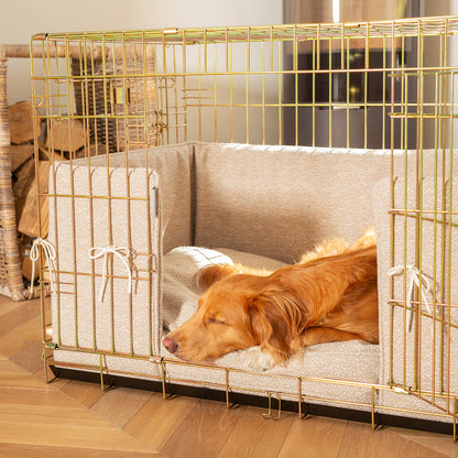 Dog Crate with Cushion & Bumper in Essentials Herdwick Sandstone