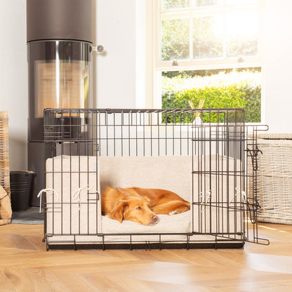 Dog Crate with Cushion & Bumper in Essentials Herdwick Sandstone, view 8
