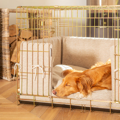 Dog Crate with Cushion & Bumper in Essentials Herdwick Sandstone, view 10