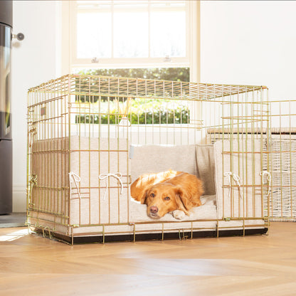 Dog Crate with Cushion & Bumper in Essentials Herdwick Sandstone, view 4