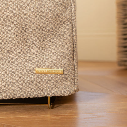 Dog Crate Cover In Essentials Herdwick Pebble, view 3
