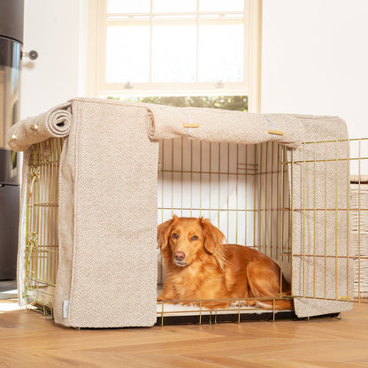 Dog Crate with Crate Cover in Essentials Herdwick Pebble, view 5