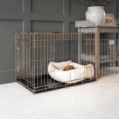 Dog Crate with Cosy & Calming Puppy Crate Bed in Savanna Bone