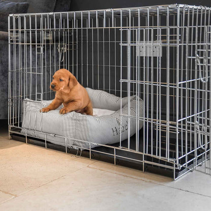 Dog Crate with Cosy & Calming Puppy Crate Bed in Regency Stripe, view 3