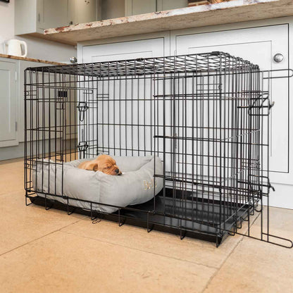 Dog Crate with Cosy & Calming Puppy Crate Bed in Savanna Stone, view 2