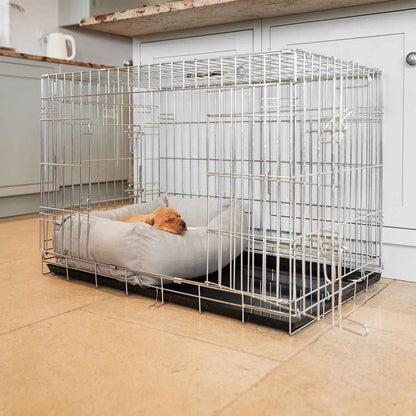 Dog Crate with Cosy & Calming Puppy Crate Bed in Savanna Stone, view 3