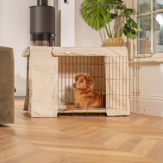 Dog Crate Cover In Savanna Bone