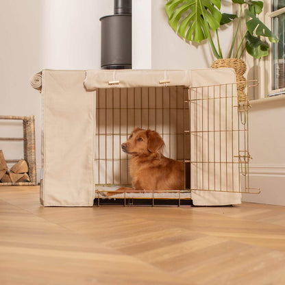 Dog Crate Cover In Savanna Bone, view 3