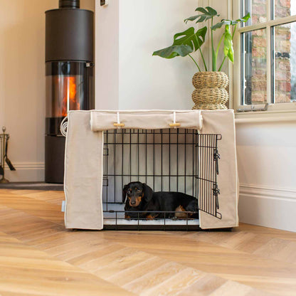 Dog Crate Cover In Savanna Oatmeal, view 5