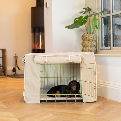 Dog Crate Cover In Savanna Oatmeal, view 6
