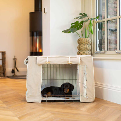 Dog Crate Cover In Savanna Oatmeal, view 2