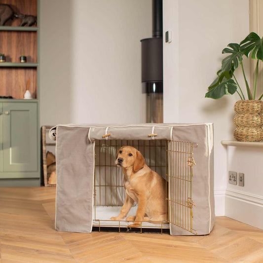 Dog Crate Cover In Savanna Stone