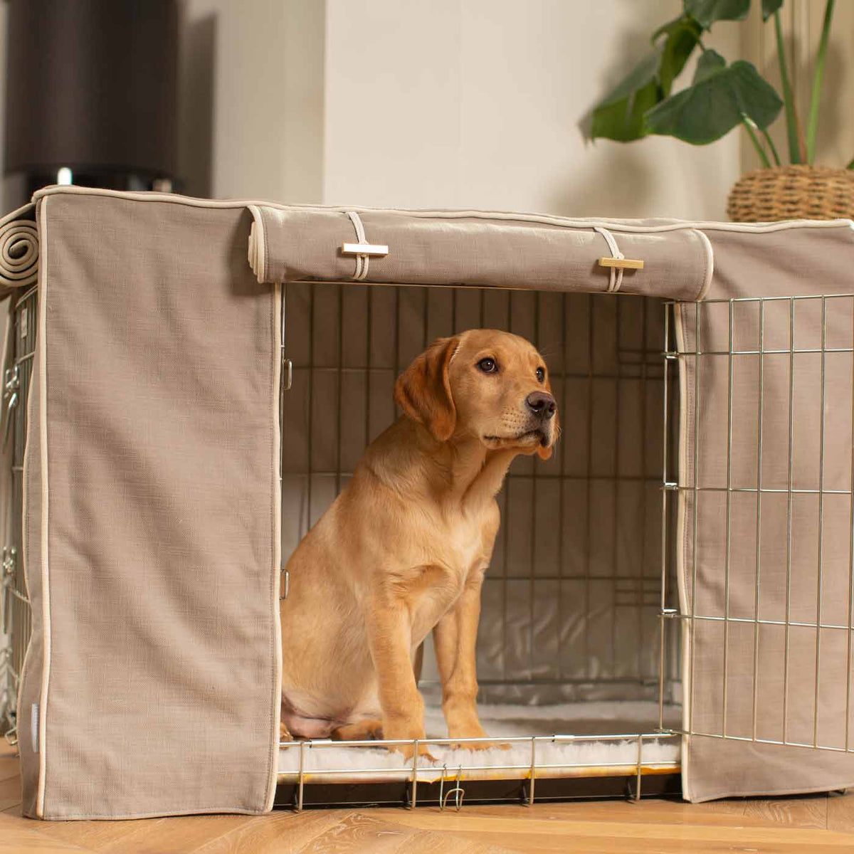 Dog Crate Cover In Savanna Stone, view 7
