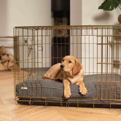 Dog Cushion in Granite Bouclé, view 6