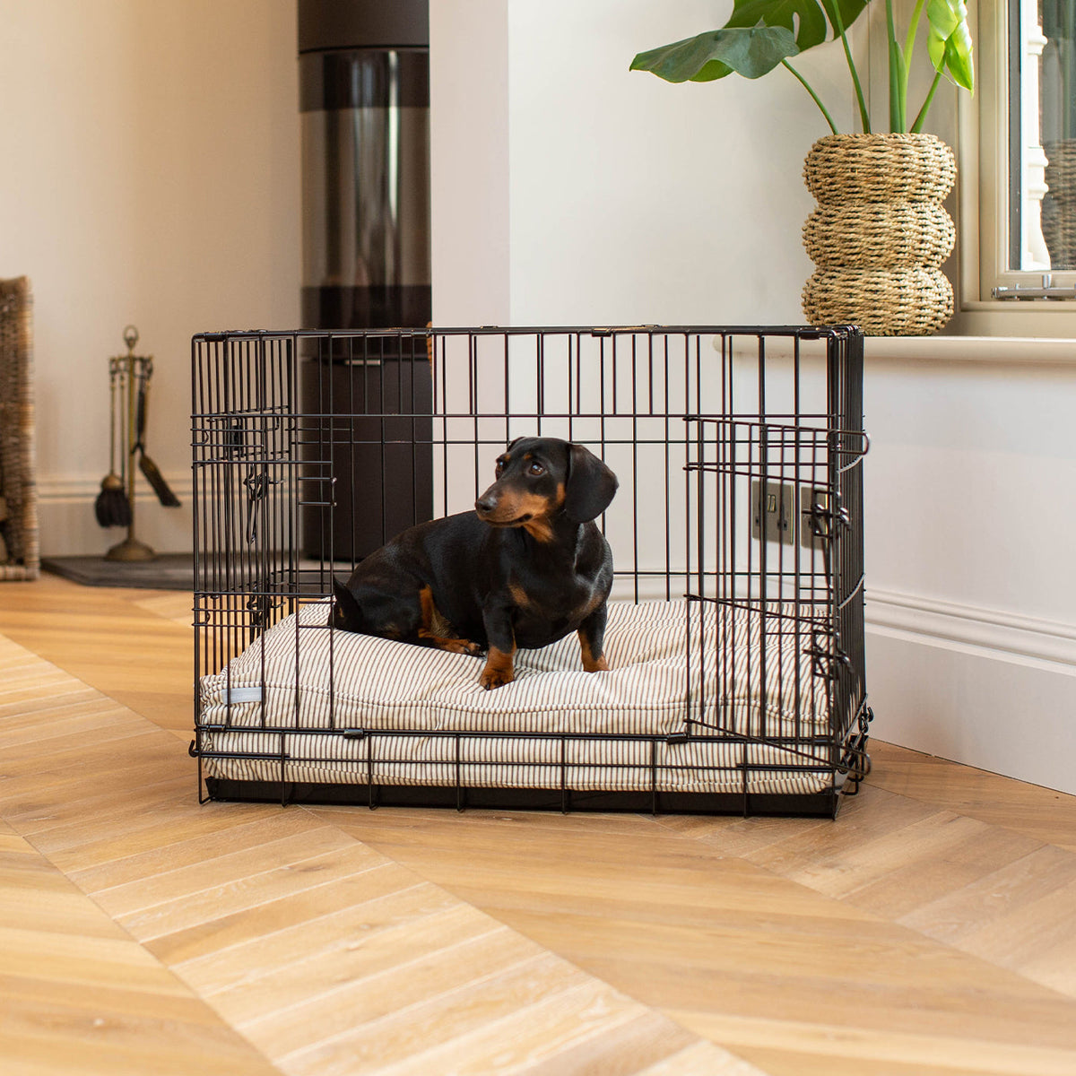Dog Crate Set in Regency Stripe, view 11