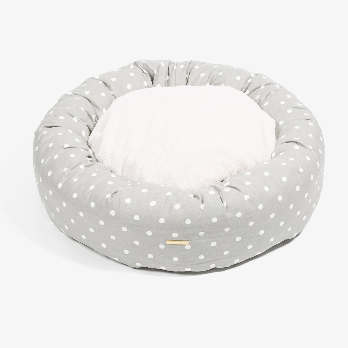 Donut Bed With Removable Covers in Grey Spot, view 6
