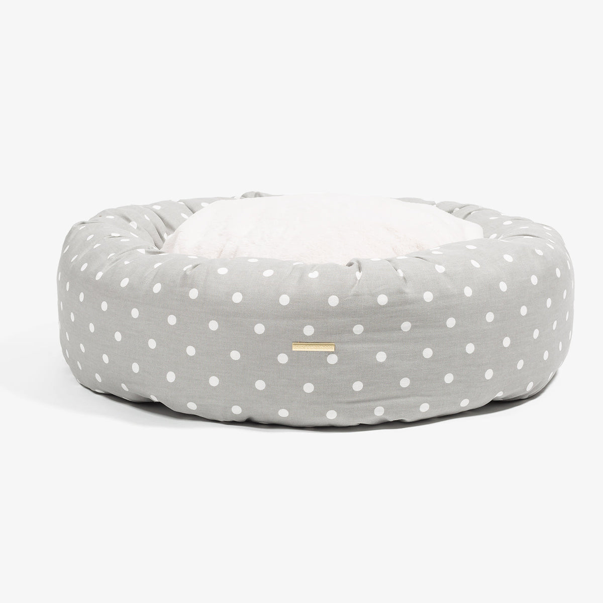 Donut Bed With Removable Covers in Grey Spot, view 7