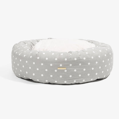 Donut Bed With Removable Covers in Grey Spot, view 7