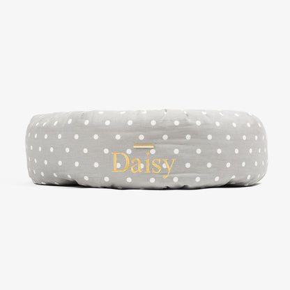 Donut Bed With Removable Covers in Grey Spot, view 8