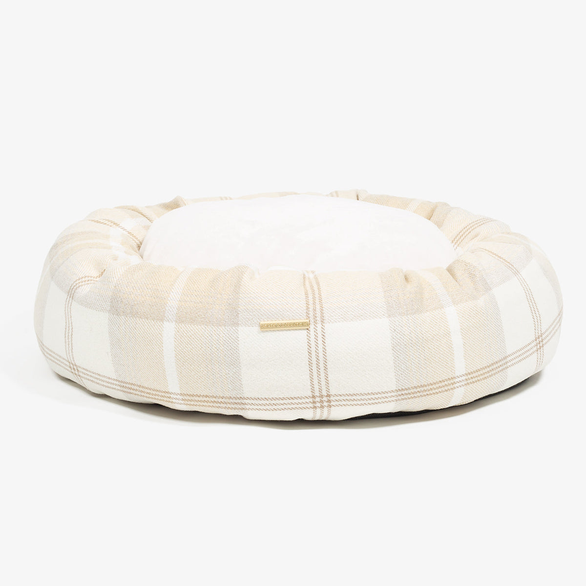 Donut Bed With Removable Covers in Balmoral Natural Tweed, view 7
