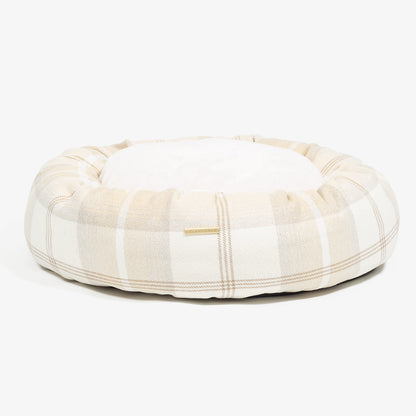 Donut Bed With Removable Covers in Balmoral Natural Tweed, view 7