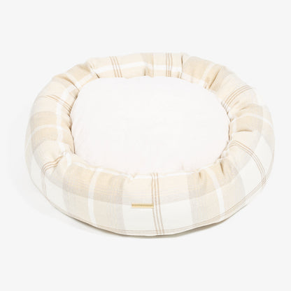 Donut Bed With Removable Covers in Balmoral Natural Tweed, view 8