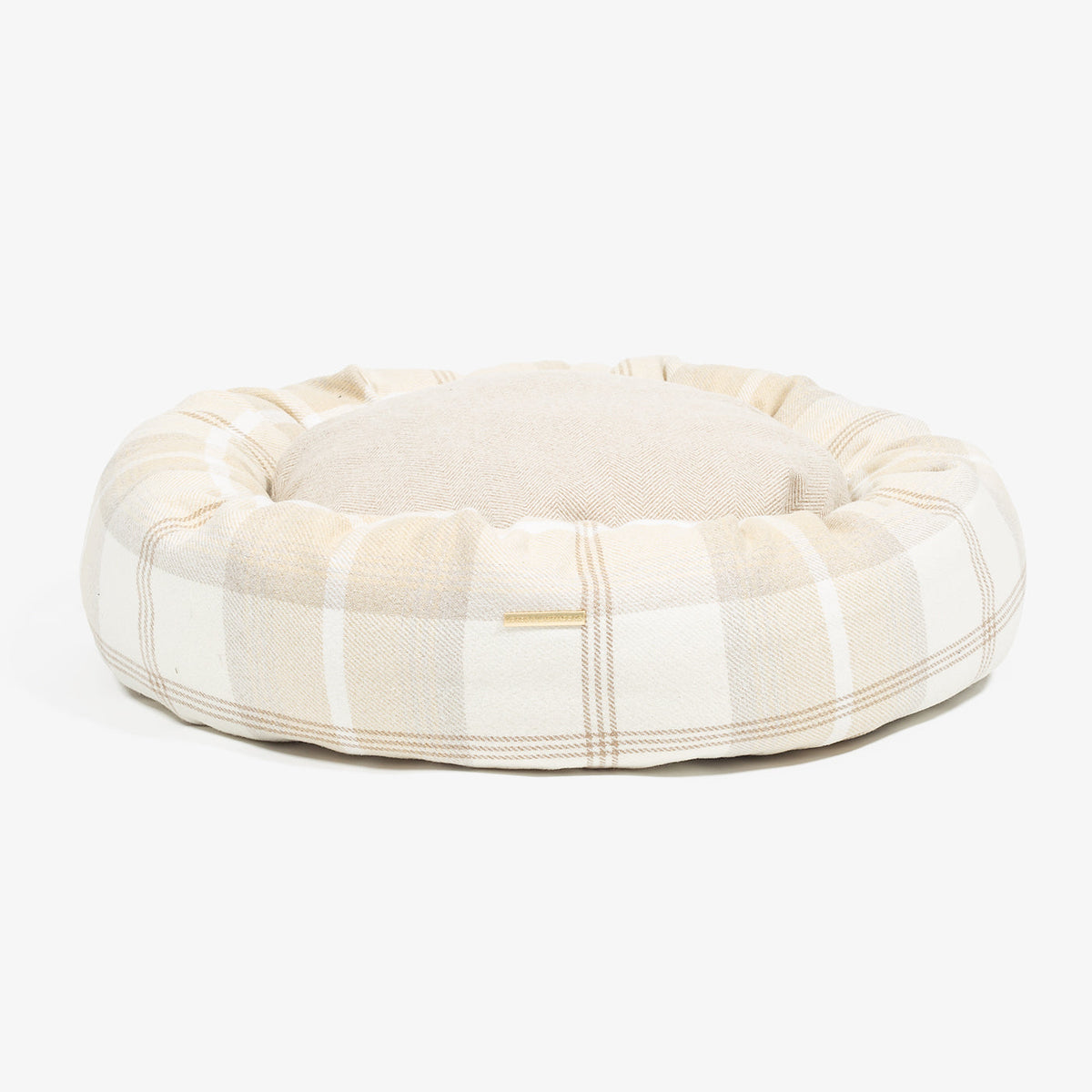 Donut Bed With Removable Covers in Balmoral Natural Tweed, view 9
