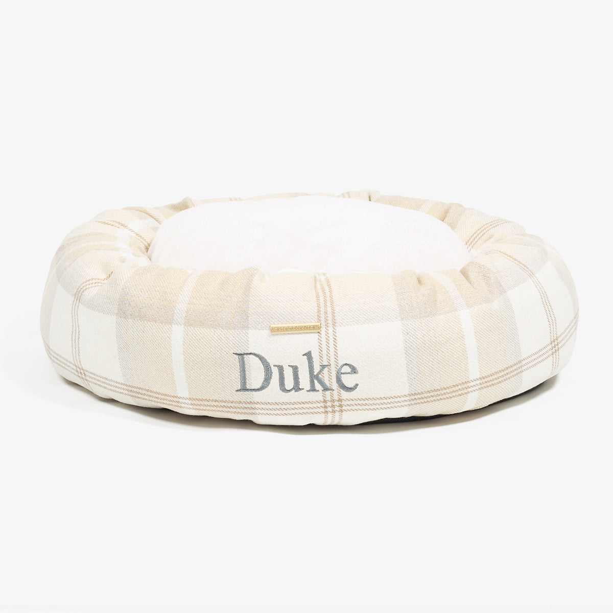 Donut Bed With Removable Covers in Balmoral Natural Tweed, view 11