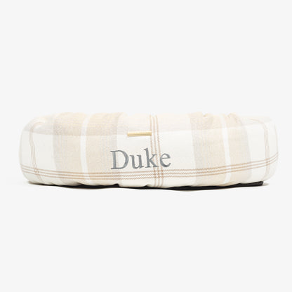 Donut Bed With Removable Covers in Balmoral Natural Tweed, view 12