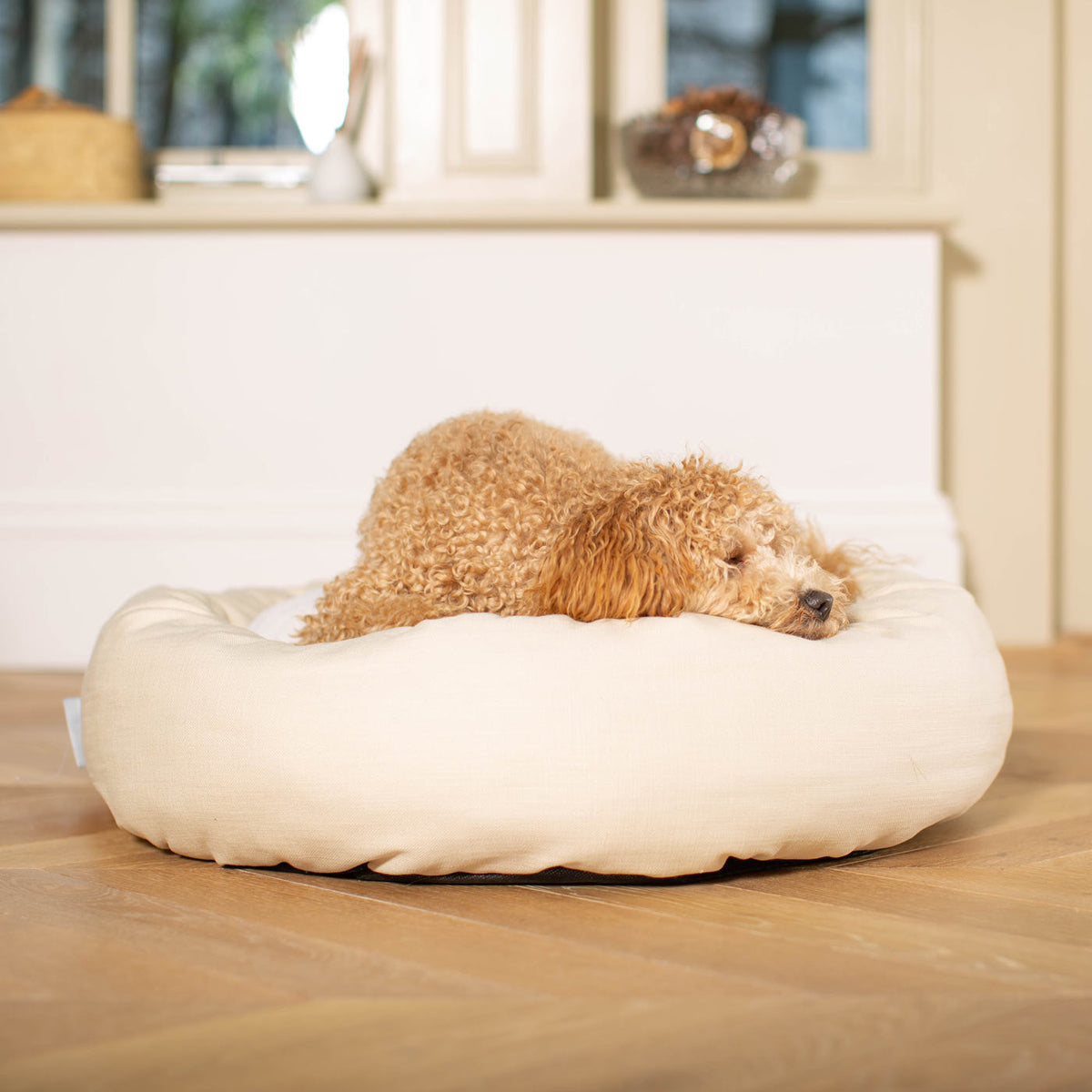 Donut Bed With Removable Covers in Savanna Bone, view 5