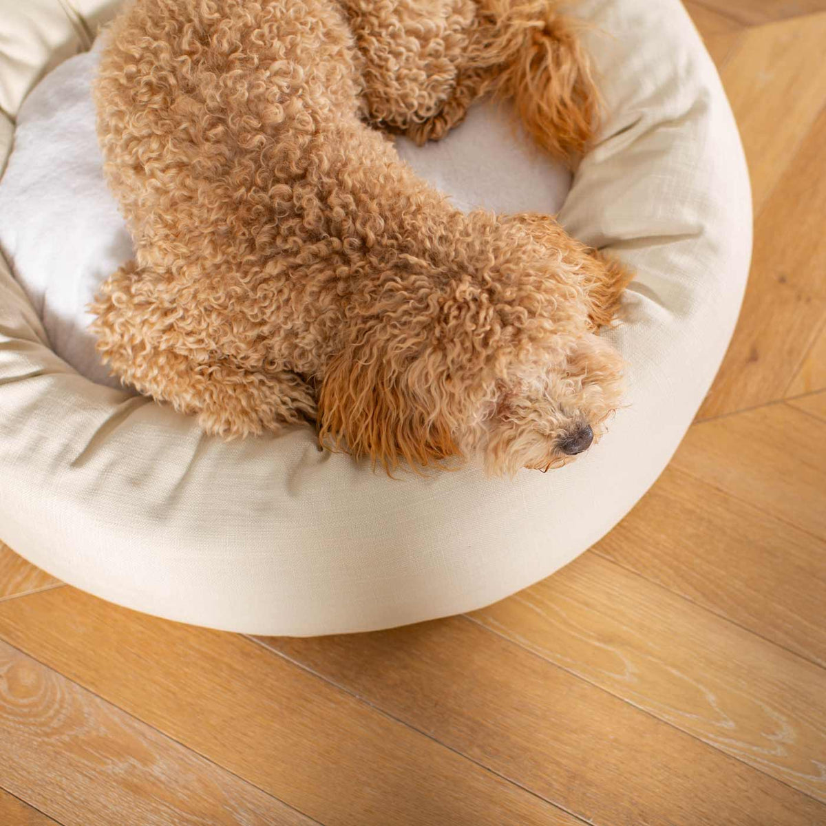 Donut Bed With Removable Covers in Savanna Bone, view 6