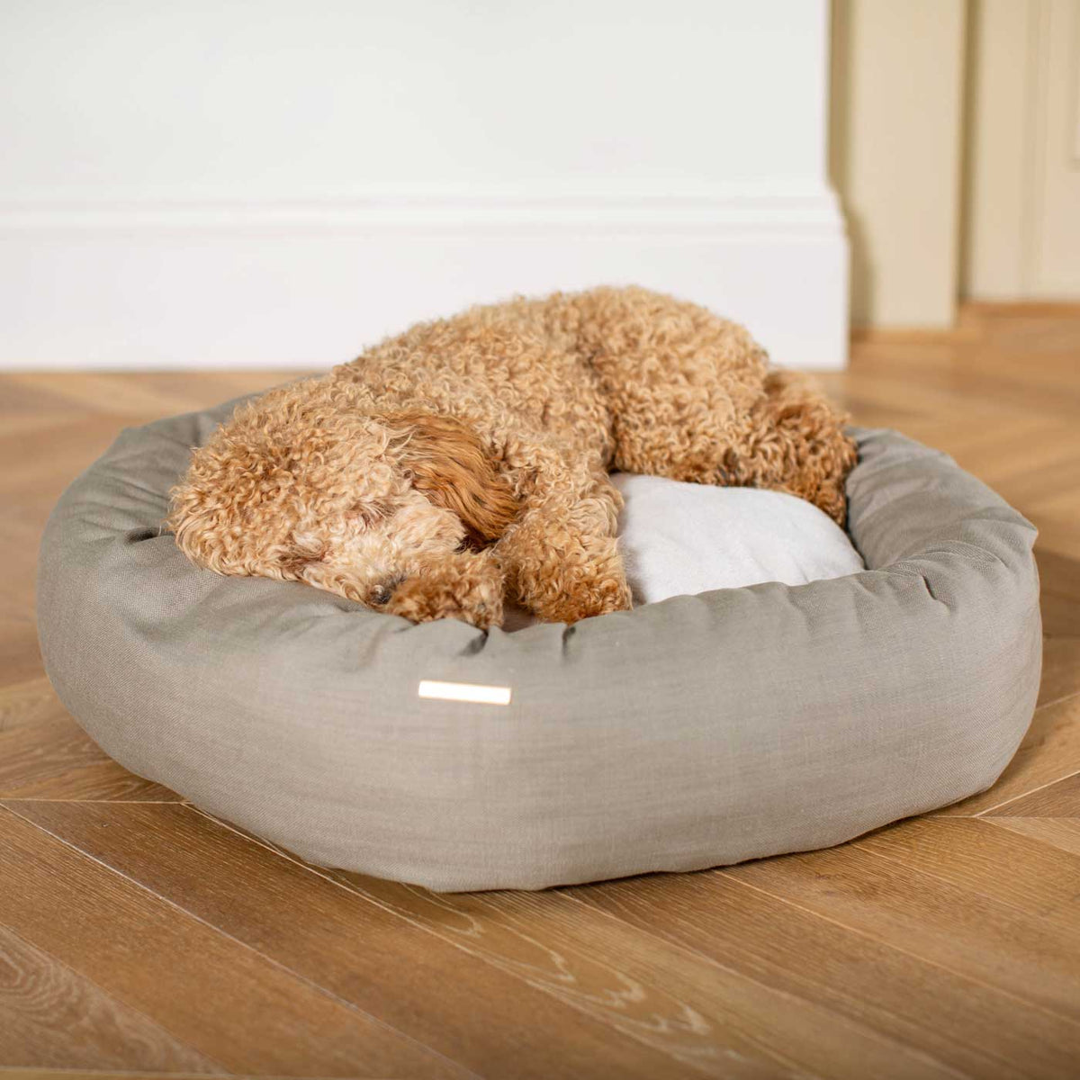 Donut Bed With Removable Covers in Savanna Stone
