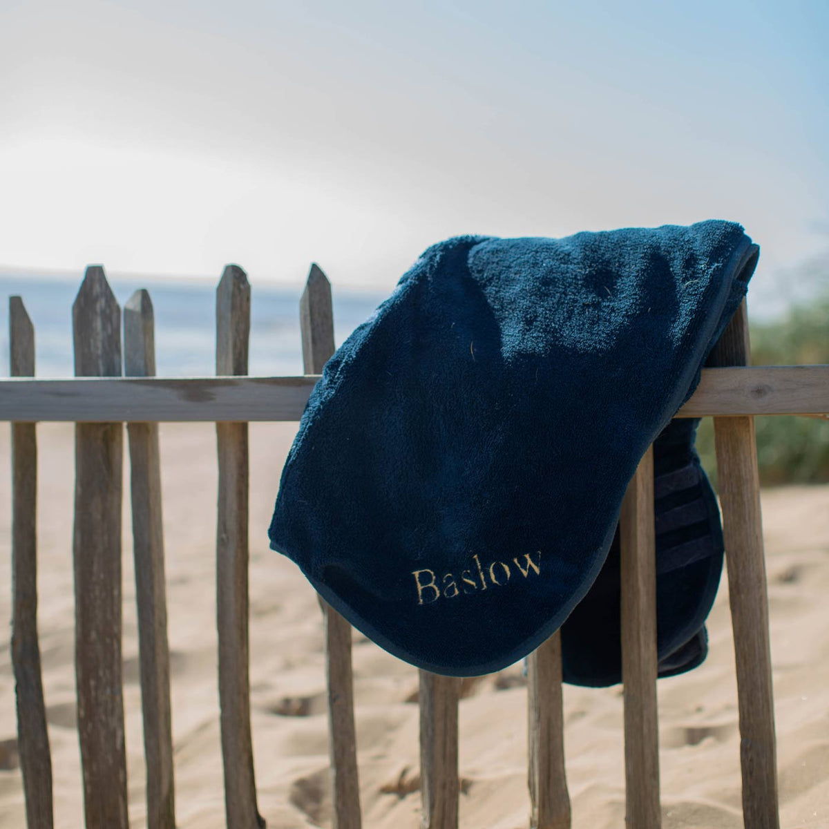 Bamboo Drying Coat in Navy, view 4