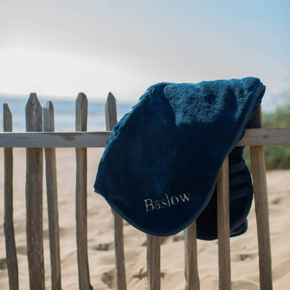 Bamboo Drying Coat in Navy, view 4