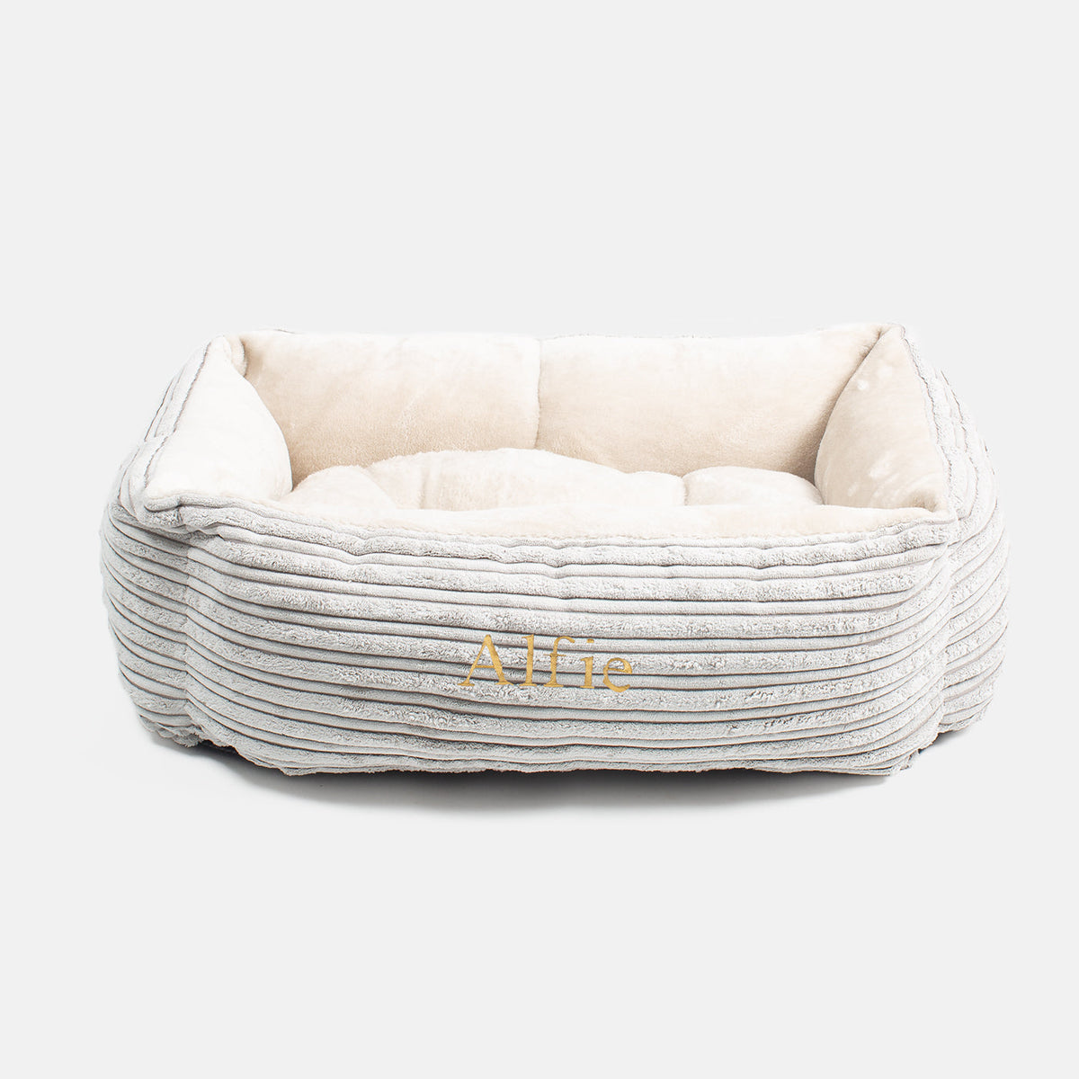Cosy & Calming Puppy Crate Bed With Removable Covers in Light Grey Essentials Plush, view 6