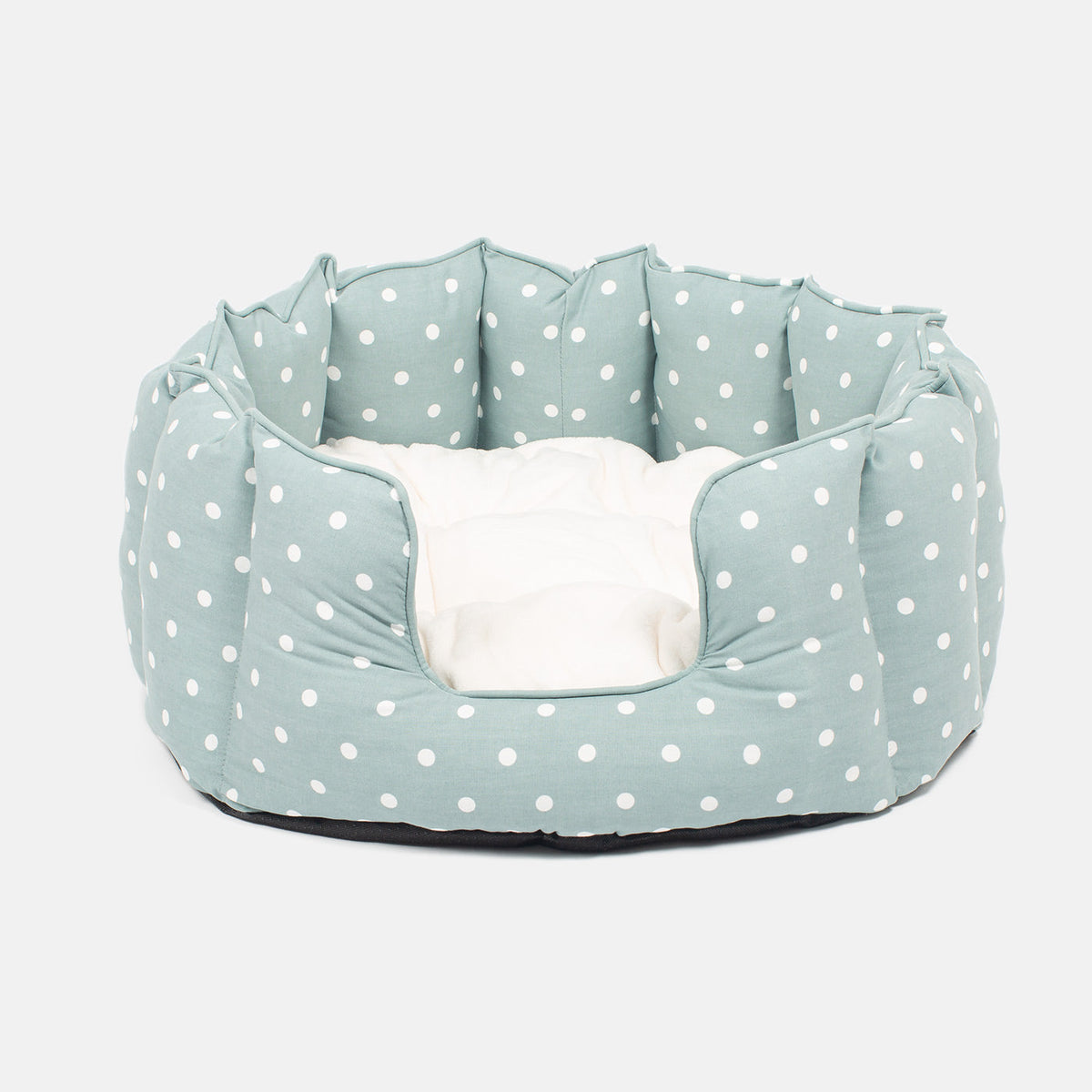 High Wall Bed With Removable Covers in Duck Egg Spot, view 7