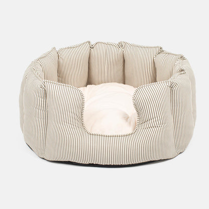 High Wall Bed For Cats With Removable Covers in Spots & Stripes, view 3