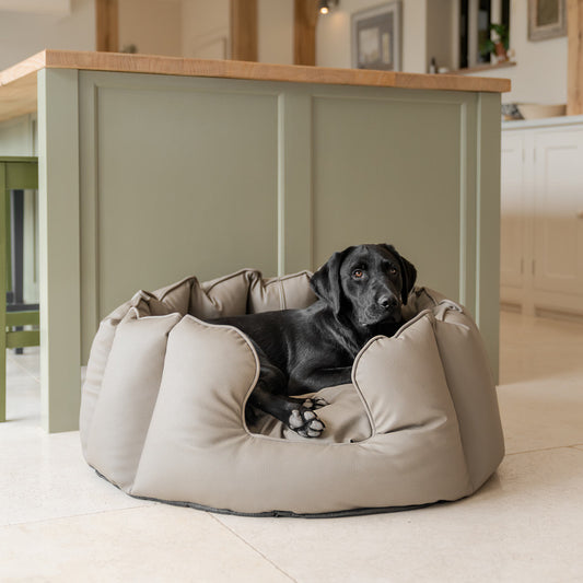 High Wall Bed With Removable Covers in Rhino Tough Camel Faux Leather