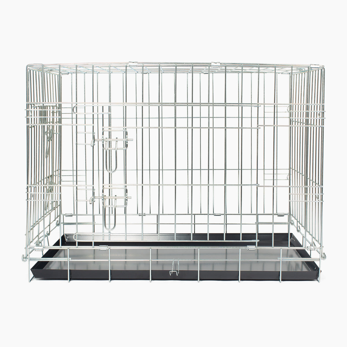 Heavy Duty Deluxe Dog Crate in Silver, view 6