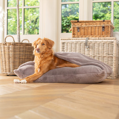 Sleepy Burrows Bed With Removable Cover in Calming Anti-Anxiety Fawn Faux Fur, view 3