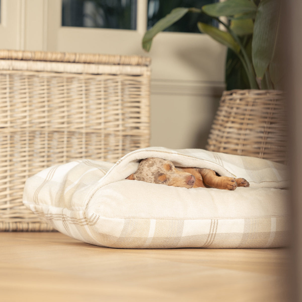 Sleepy Burrows Bed With Removable Cover in Balmoral Natural Tweed, view 6