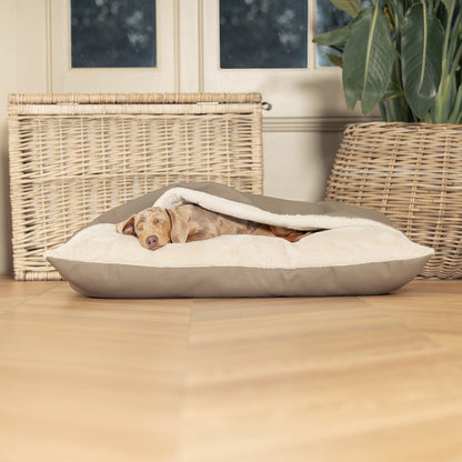 Sleepy Burrows Bed With Removable Cover in Camel Rhino Tough Faux Leather, view 8