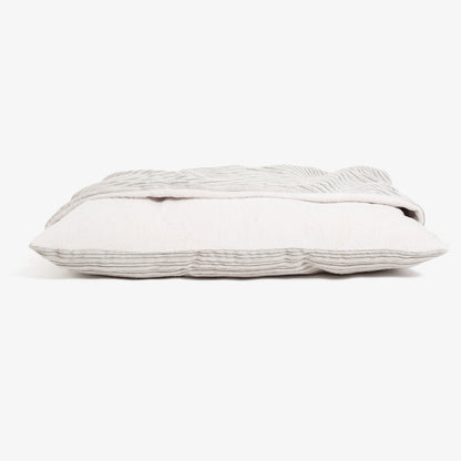 Sleepy Burrows Bed With Removable Cover In Light Grey Essentials Plush, view 9
