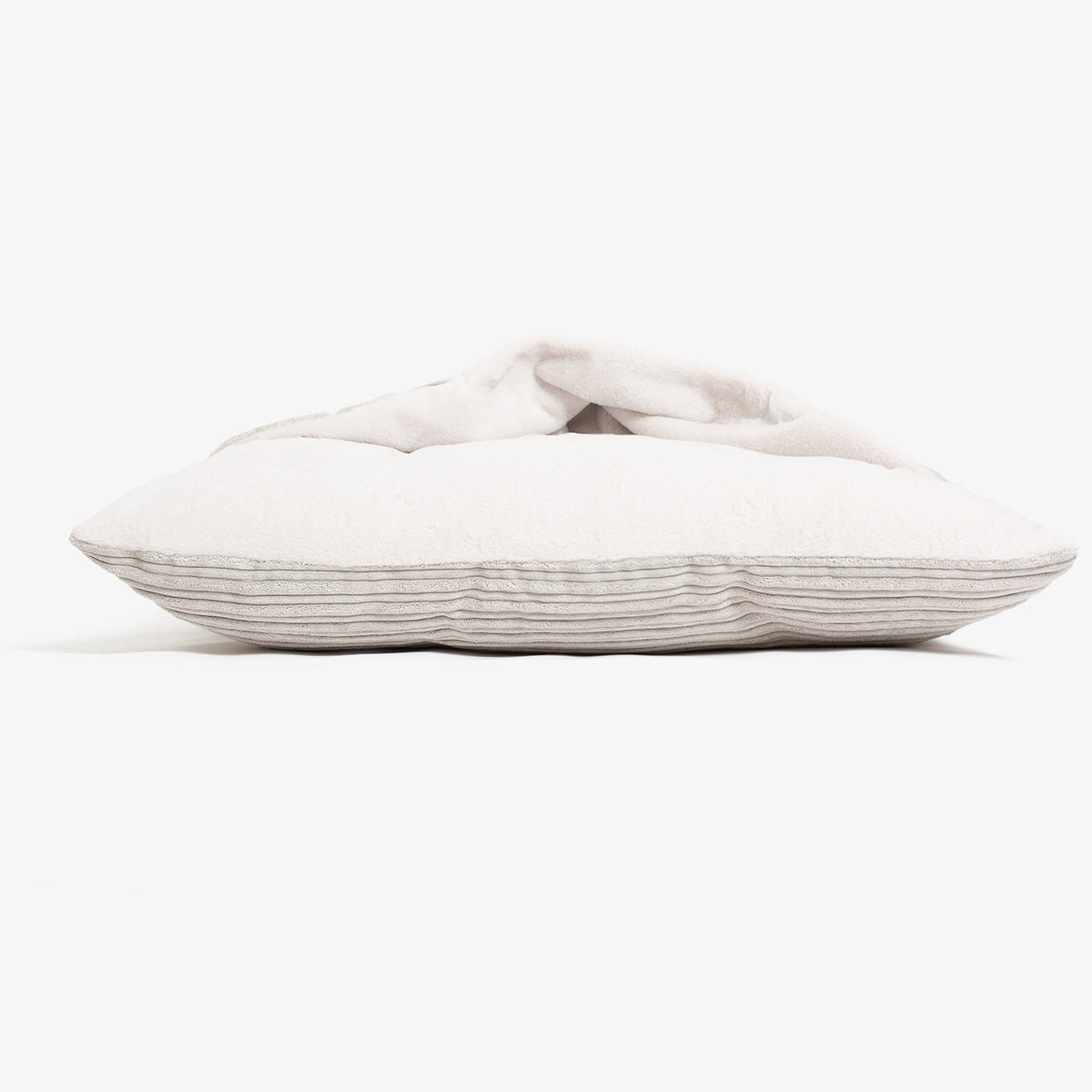 Sleepy Burrows Bed With Removable Cover In Light Grey Essentials Plush, view 8