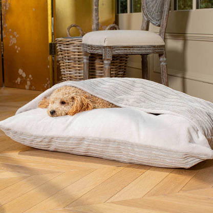 Sleepy Burrows Bed With Removable Cover In Light Grey Essentials Plush, view 5