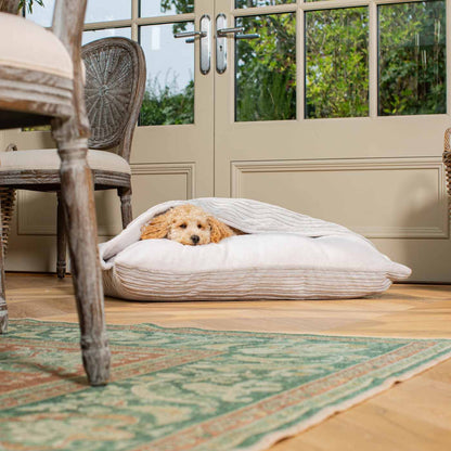 Sleepy Burrows Bed With Removable Cover In Light Grey Essentials Plush, view 7