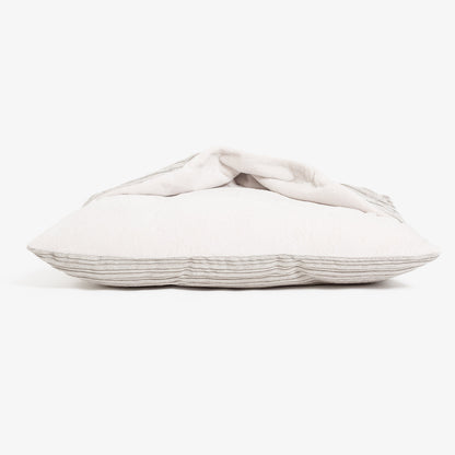 Sleepy Burrows Bed With Removable Cover In Light Grey Essentials Plush, view 11